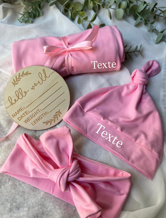 Set bébé personnalisé