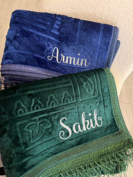 Tapis de prière personnalisée