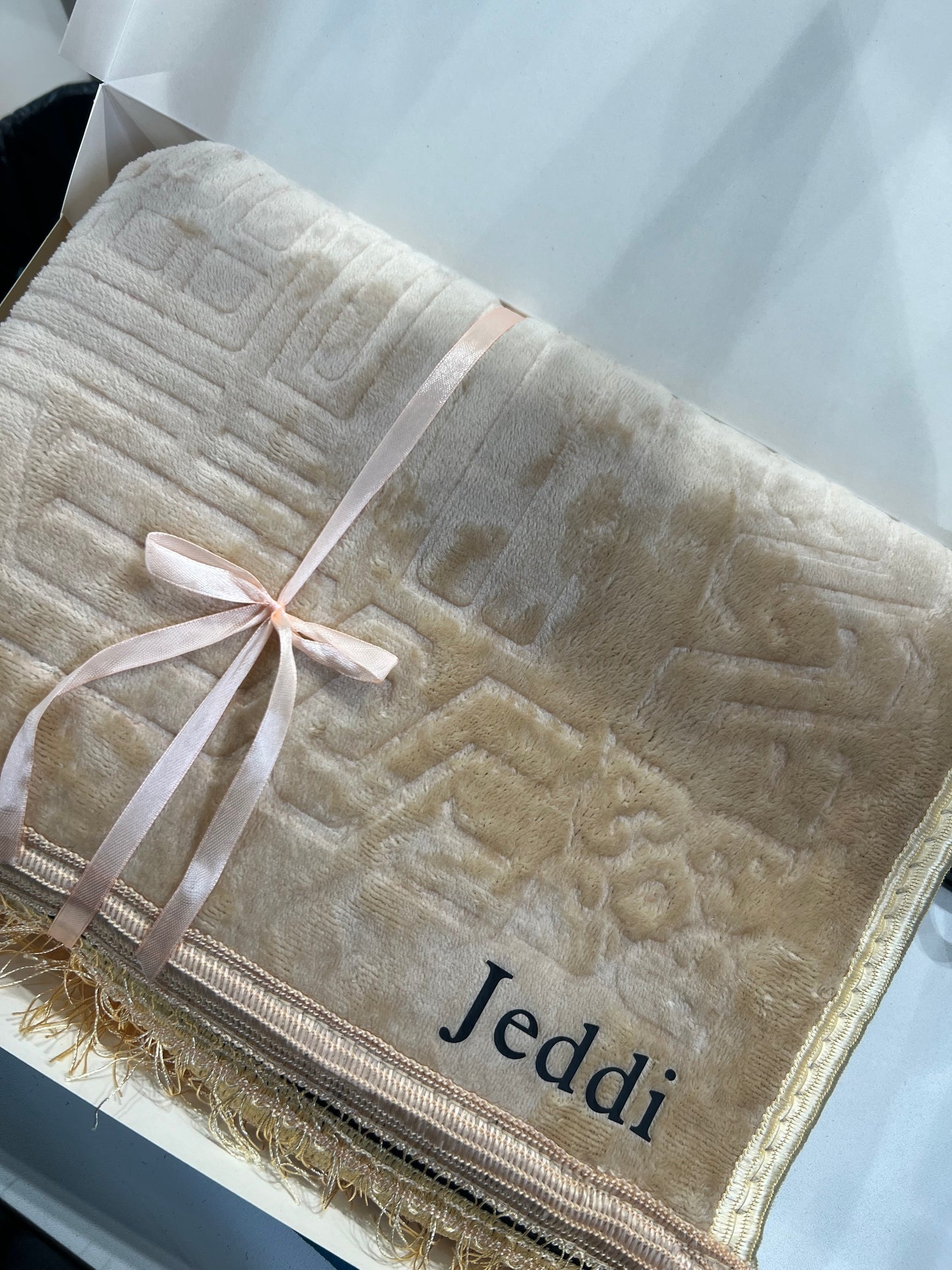 Tapis de prière personnalisée