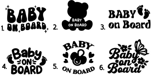 Autocollant « Baby On Board » l